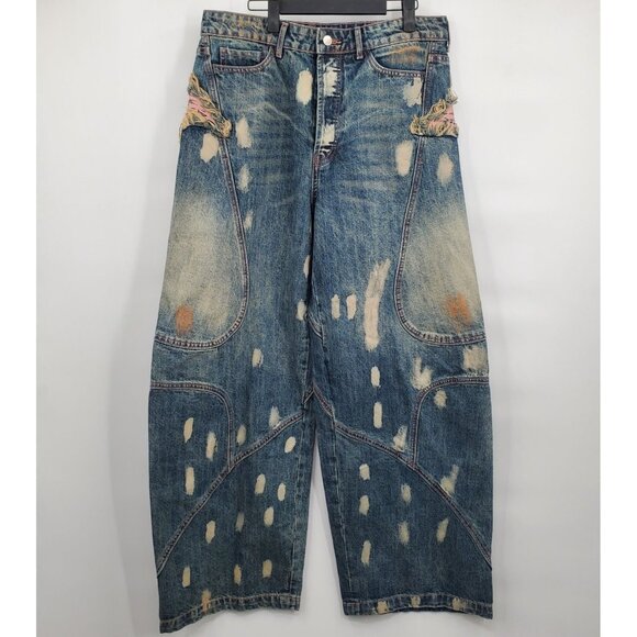 Acne Studios Vintage Wash Baggy Denim Jeans Pants Men Size US Large NWOT - Picture 1 of 15